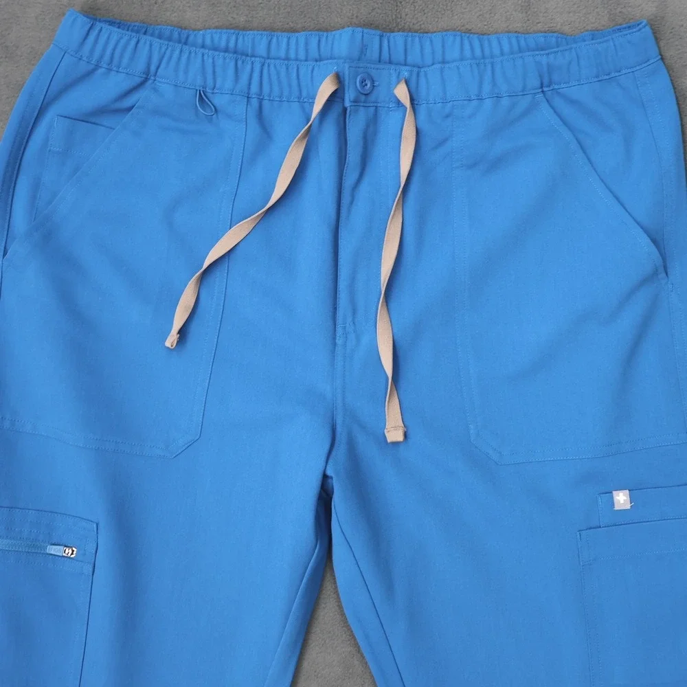 FIGS Scrub Pants Mens XL Blue Excellent Technical Collection TM3001 Straight Leg